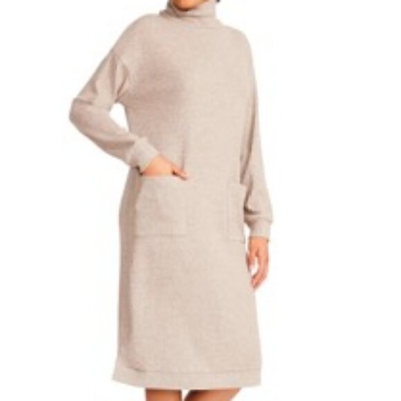 BB Dakota Steve Madden Melt Mountain Mock Neck Long Sleeve Sweater Dress Size M - Picture 3 of 16